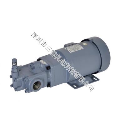 鐵殼馬達齒輪油泵，流量:30～100L/Min